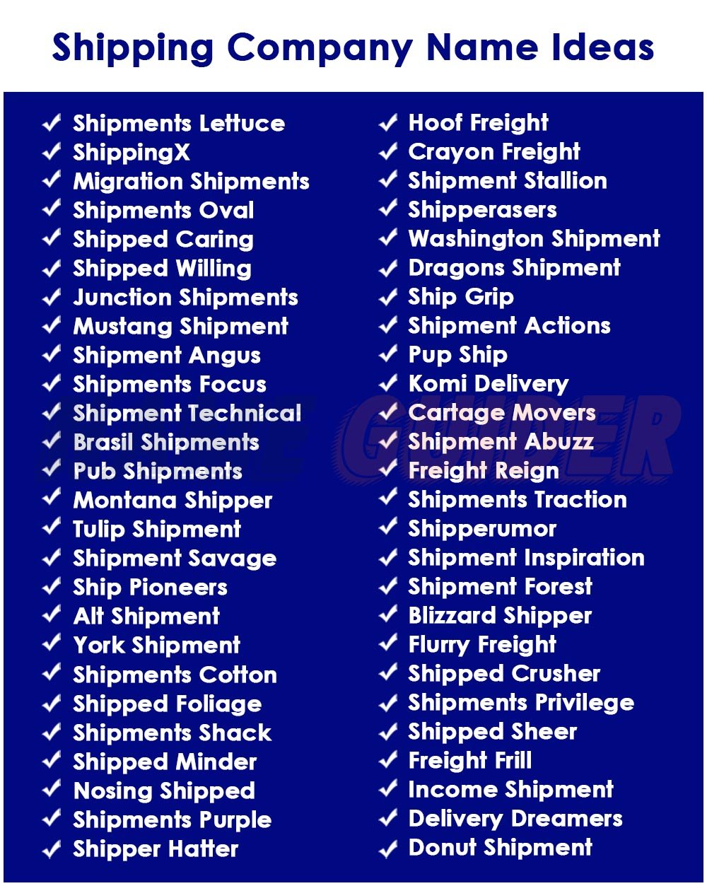 Creative Shipping Company Name Ideas & Generators to Launch Your Business